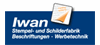 Firmenlogo: IWAN Stempel- und Schilderfabrik Firmenlogo: IWAN Stempel- und Schilderfabrik