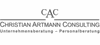 Firmenlogo: CAC - Christian Artmann Consulting (BDU) Unternehmensberatung – Personalberatung