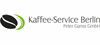 Firmenlogo: Kaffee-Service Berlin Peter Ganss GmbH Firmenlogo: Kaffee-Service Berlin Peter Ganss GmbH